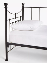 Wrought Iron And Brass Bed Co. Lily Iron Day Bed Frame, Single - thumbnail 4