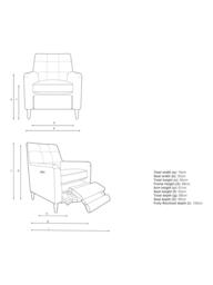 Parker Knoll Mid-Century Motion Armchair, Dark Leg - thumbnail 2