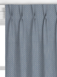 John Lewis Diamond Weave Made to Measure Curtains or Roman Blind, Blue - thumbnail 4