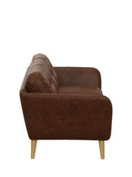 John Lewis Arlo 3 Seater Leather Sofa, Light Leg - thumbnail 3