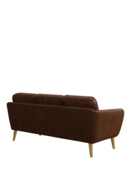 John Lewis Arlo 3 Seater Leather Sofa, Light Leg - thumbnail 4