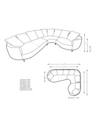 John Lewis Lozenge RHF Corner Sofa - thumbnail 2