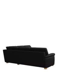 John Lewis Camden 5+ Seater Corner Leather Sofa, Light Leg - thumbnail 4