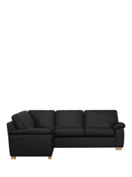 John Lewis Camden 5+ Seater Corner Leather Sofa, Light Leg - thumbnail 3