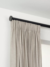 John Lewis Made to Order Select Gliding Curtain Pole with Disc Finial, Wall Fix, Dia.30mm