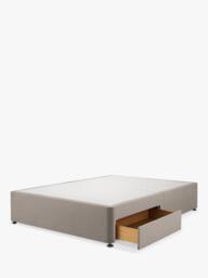 Silentnight Non-Sprung 2 Drawer Upholstered Divan Base, Double - thumbnail 2