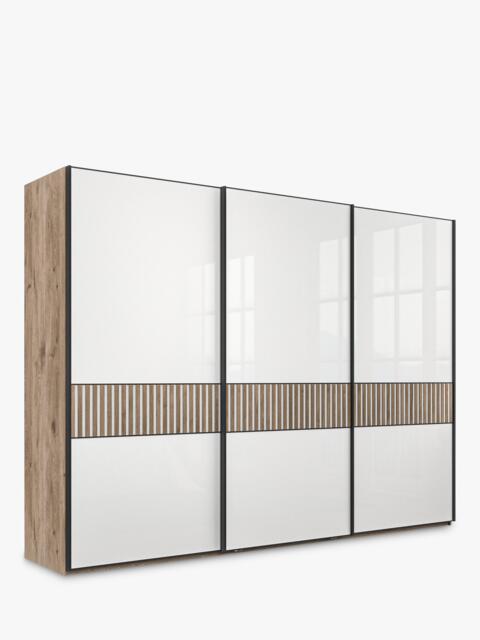 John Lewis Newlyn 3m Sliding Wardrobe with 3 Glass Doors - image 1