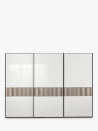 John Lewis Newlyn 3m Sliding Wardrobe with 3 Glass Doors - thumbnail 3