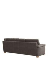 John Lewis Camden RHF Chaise Corner Leather Sofa, Light Leg - thumbnail 4