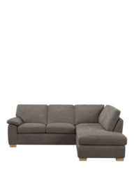 John Lewis Camden RHF Chaise Corner Leather Sofa, Light Leg - thumbnail 5