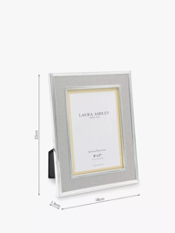 "Laura Ashley Harrison Linen Photo Frame, 5 x 7"" (13 x 18cm)" - thumbnail 6