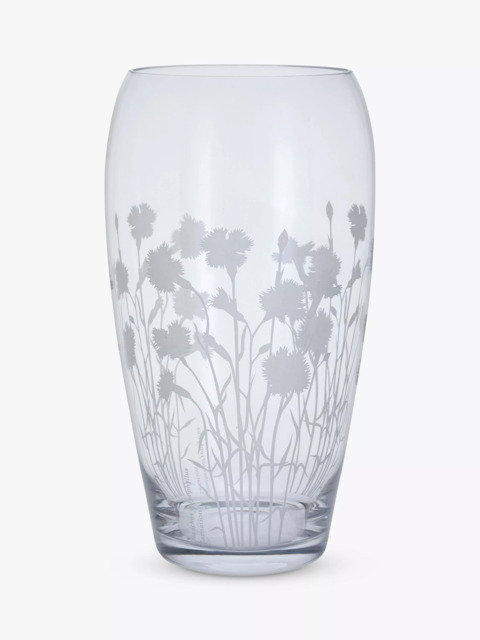 Dartington Crystal Bloom Dianthus Glass Vase, H30cm, Clear - image 1