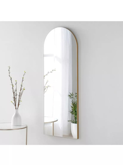 Yearn Delicacy Arched Wood Frame Wall Mirror, 120 x 45cm - image 1