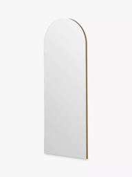 Yearn Delicacy Arched Wood Frame Wall Mirror, 120 x 45cm - thumbnail 3