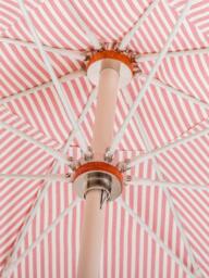 Business & Pleasure Co. Club Umbrella Lauren Stripe Garden Parasol, 2m, Pink - thumbnail 2