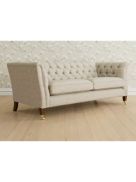 Laura Ashley Chatsworth Large 3 Seater Sofa, Teak Leg - thumbnail 1