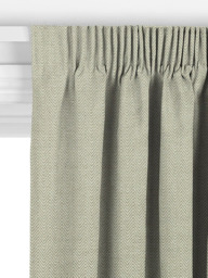 John Lewis Herringbone Made to Measure Curtains or Roman Blind, Green - thumbnail 3
