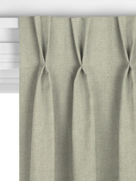 John Lewis Herringbone Made to Measure Curtains or Roman Blind, Green - thumbnail 5