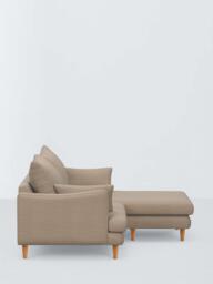 John Lewis Fika Compact 3 Seater RHF Chaise End Sofa, Light Leg, Chunky Chenille Natural - thumbnail 5