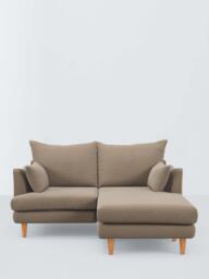 John Lewis Fika Compact 3 Seater RHF Chaise End Sofa, Light Leg, Chunky Chenille Natural - thumbnail 3