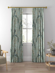 Laura Ashley Belvedere Made to Measure Curtains or Roman Blind, Duck Egg - thumbnail 3