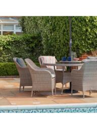 LG Outdoor Monte Carlo 6-Seater Round Garden Dining Table & Chairs Set - thumbnail 6