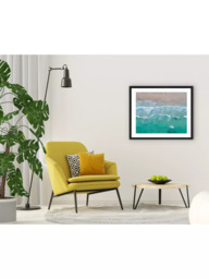 Brookpace Lascelles 'Shore' Framed Print & Mount, 56 x 66cm, Green - thumbnail 4