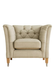 Laura Ashley Chatsworth Armchair, Oak Leg - thumbnail 3
