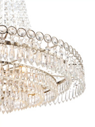 Laura Ashley Enid Crystal Glass Chandelier Ceiling Light, Clear - thumbnail 4