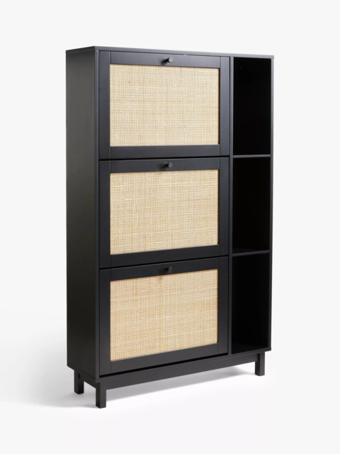 John Lewis Rattan 3 Tier Shoe Storage Unit - image 1