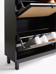 John Lewis Rattan 3 Tier Shoe Storage Unit - thumbnail 4