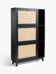 John Lewis Rattan 3 Tier Shoe Storage Unit