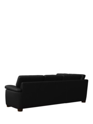 John Lewis Camden LHF Leather Corner Sofa, Dark Leg - thumbnail 4