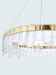 John Lewis Phoenix Pendant Ceiling Light, Matt Gold Effect - thumbnail 6