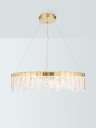 John Lewis Phoenix Pendant Ceiling Light, Matt Gold Effect