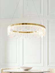 John Lewis Phoenix Pendant Ceiling Light, Matt Gold Effect - thumbnail 2