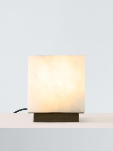 John Lewis Stonemen Cube Table Lamp, White - image 1