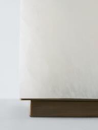 John Lewis Stonemen Cube Table Lamp, White - thumbnail 6