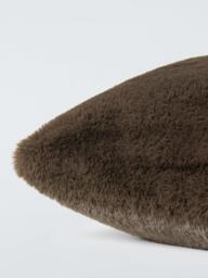 John Lewis Luxury Faux Fur Plain Cushion - thumbnail 3