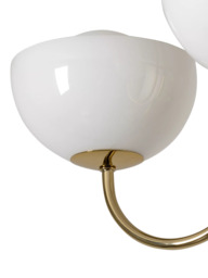 houseof Glass Bowl 3-Arm Ceiling Light - thumbnail 4