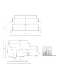 Parker Knoll Bodella Medium 2 Seater Power Recliner Sofa - thumbnail 2