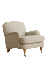 Laura Ashley Lynden Armchair, Oak Leg