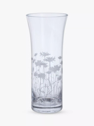 Dartington Crystal Bloom Marguerite Trumpet Vase, H25cm, Clear - thumbnail 2