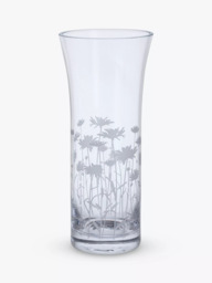 Dartington Crystal Bloom Marguerite Trumpet Vase, H25cm, Clear - thumbnail 1