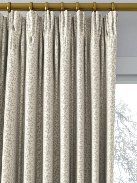 John Lewis Ivy Leaf Weave Pair Lined Pencil Pleat Curtains - image 1