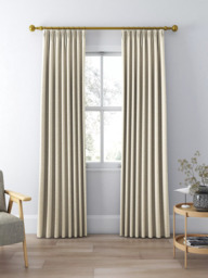 John Lewis Ivy Leaf Weave Pair Lined Pencil Pleat Curtains - thumbnail 3