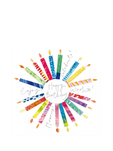 Woodmansterne Circle Of Candles Birthday Card