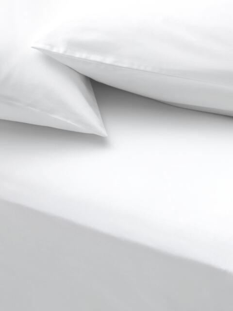 John Lewis Egyptian Cotton Sateen 1000 Thread Count Extra Deep Fitted Sheet, White - image 1