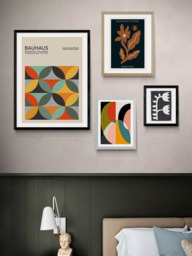 EAST END PRINTS Luxe Poster Co. 'Geometric Pattern Bauhaus' Framed Print - thumbnail 2