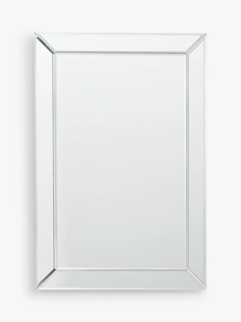 John Lewis Simple Bevelled Glass Rectangular Wall Mirror, Clear - image 1
